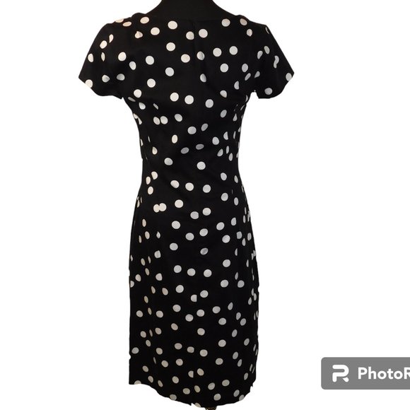 Shabby Apple Black Polka Dot Dress Size 6 - Picture 3 of 9